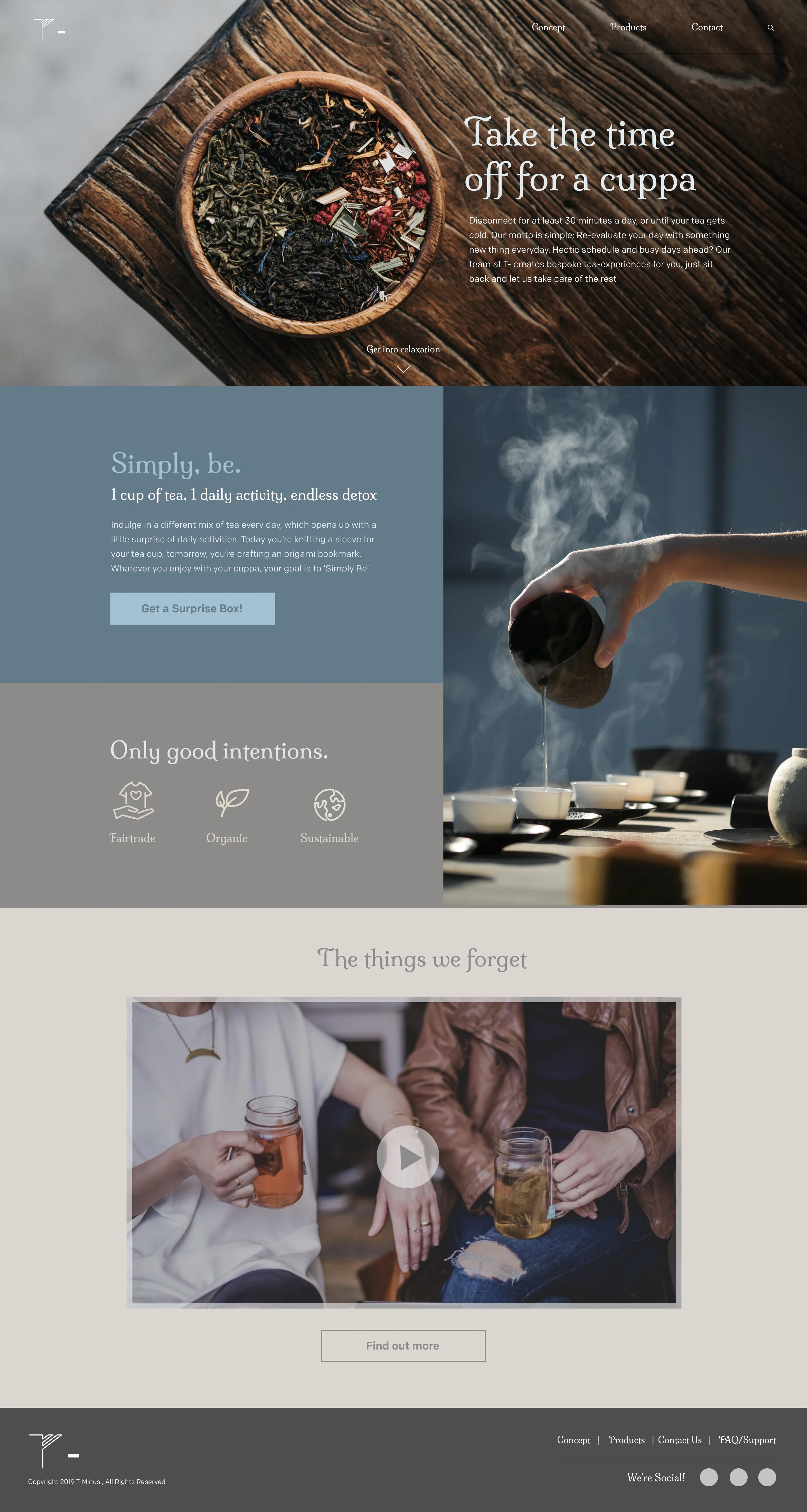 Tea landing